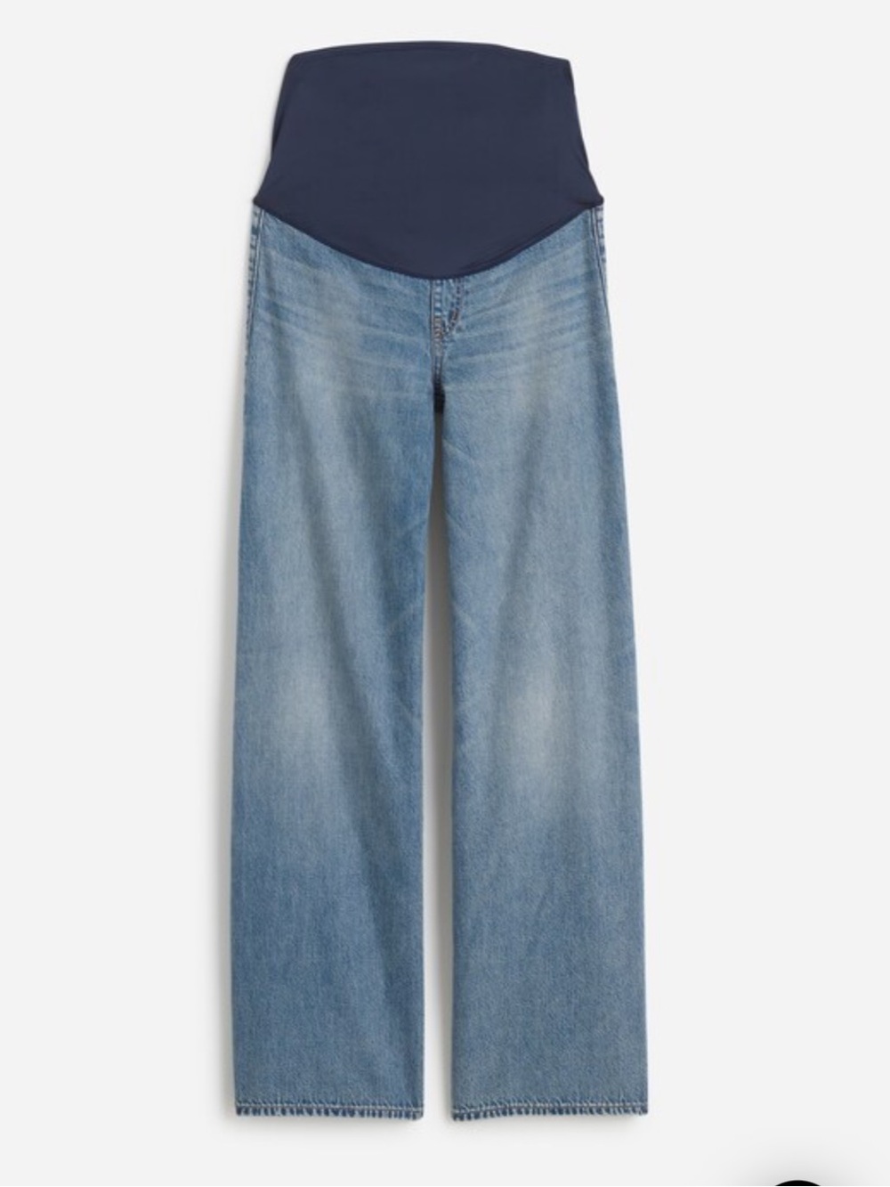 NWT Madewell Maternity Over-the-Belly Superwide-Leg Jeans in Billings Wash